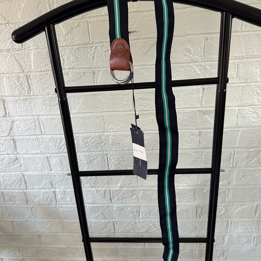 Tommy Hilfiger Black and Green Belt